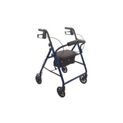 ProBasics Steel Rollator 6″ Wheels Burgundy & Blue By Compass