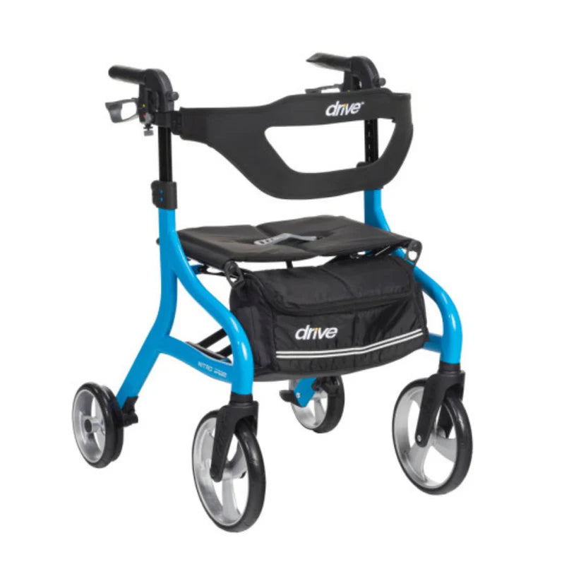 Nitro Sprint Foldable Rollator Walker With Seat (102662BL) By Drive