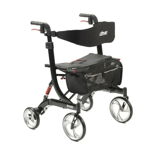 Nitro Euro-style HD Rollator (10266HD-BK) By Drive