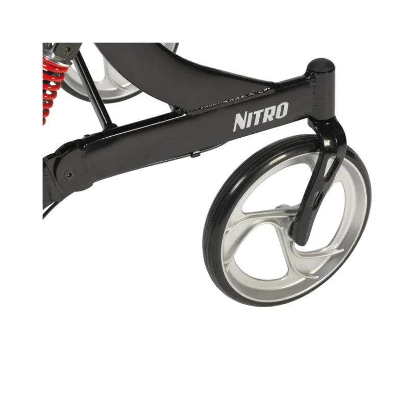 Nitro Euro-style HD Rollator (10266HD-BK) By Drive