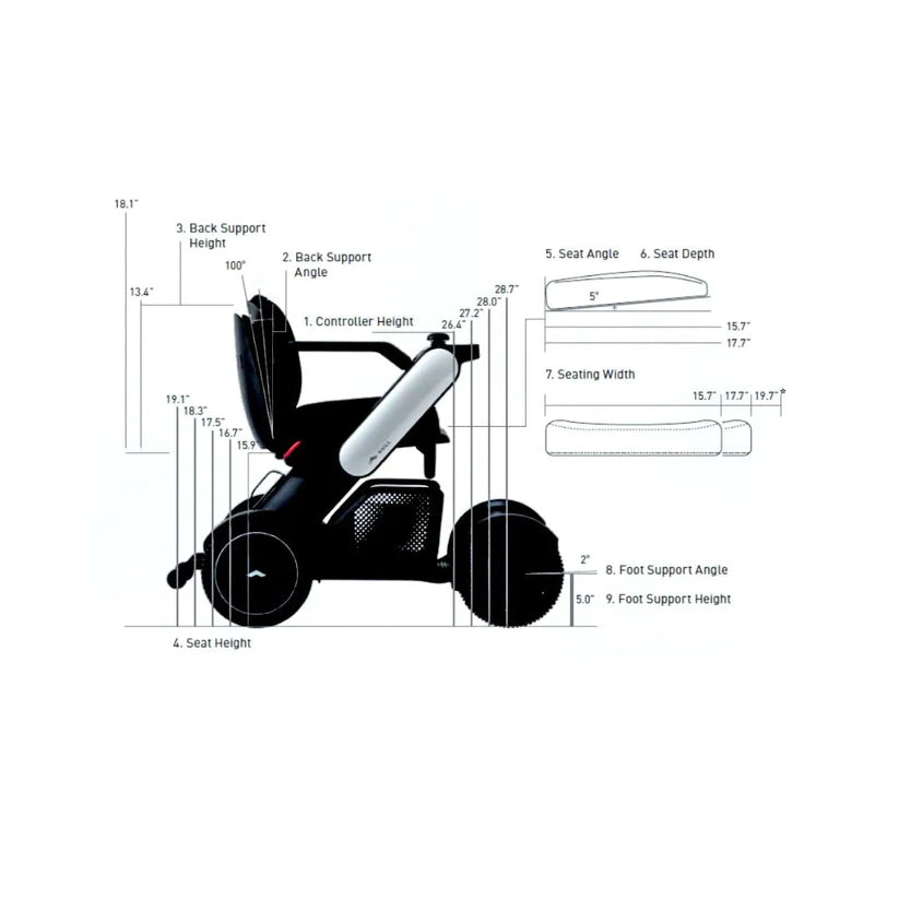 WHILL Model C2 Smart Power Wheelchair By Whill