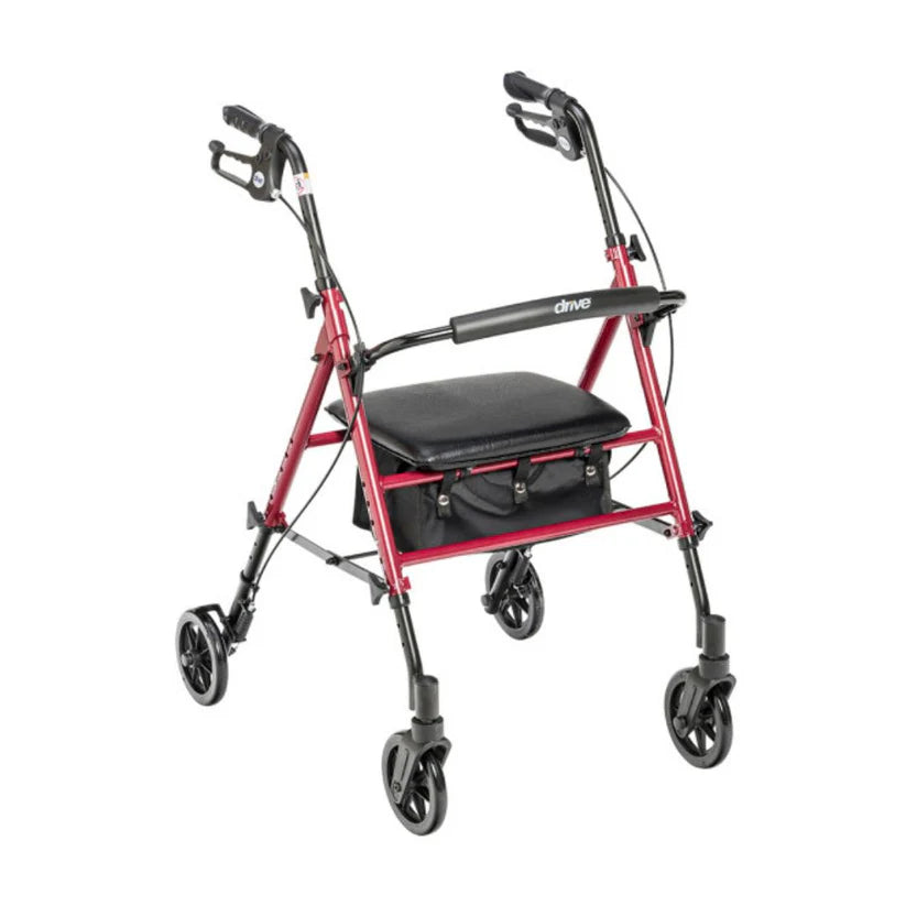 Drive Adjustable Height Rollator 6" Casters (RTL10261BL) By Drive