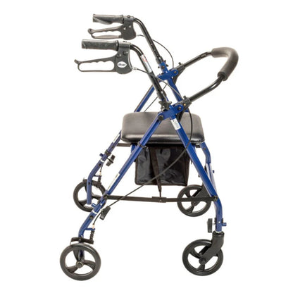 Drive Steel Rollator with 6" Wheels Knockdown R800KD-BL