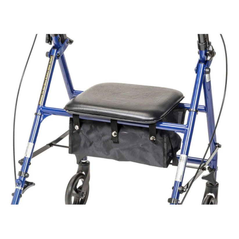 Drive Steel Rollator with 6" Wheels Knockdown R800KD-BL